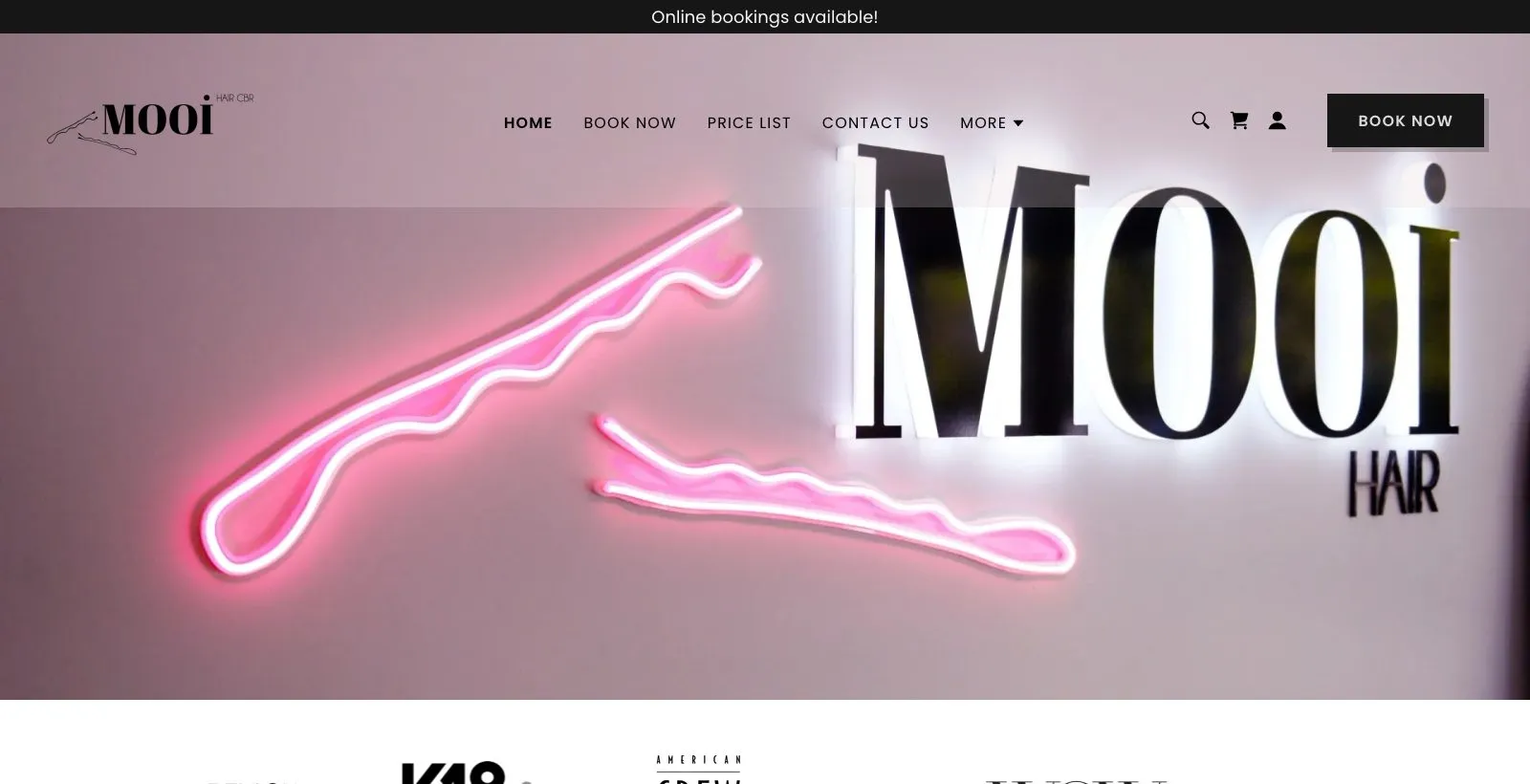 Screenshot of mooihair.com.au